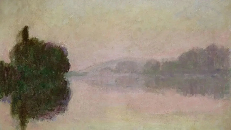 O Sena em Port-Villez, efeito do entardecer - Claude Monet
