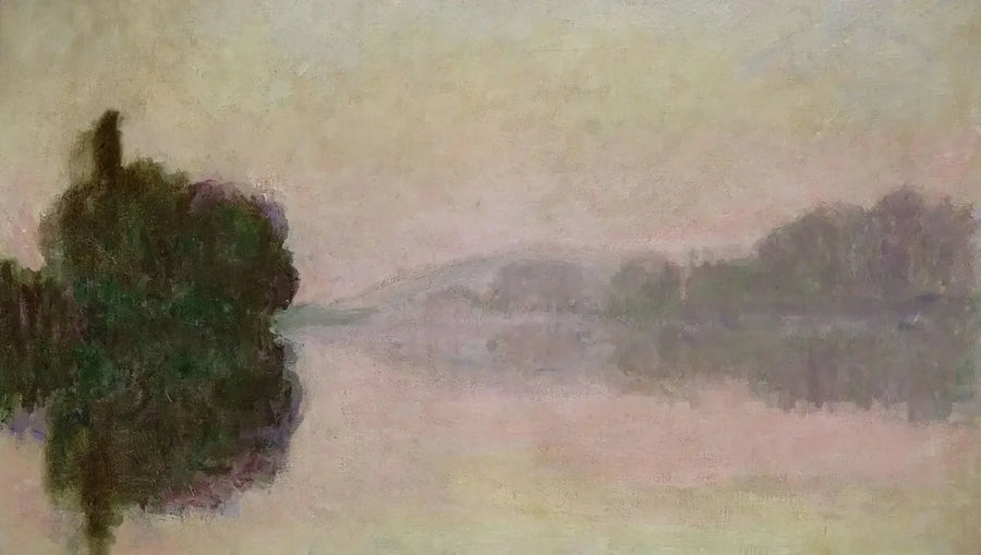 O Sena em Port-Villez, efeito do entardecer - Claude Monet