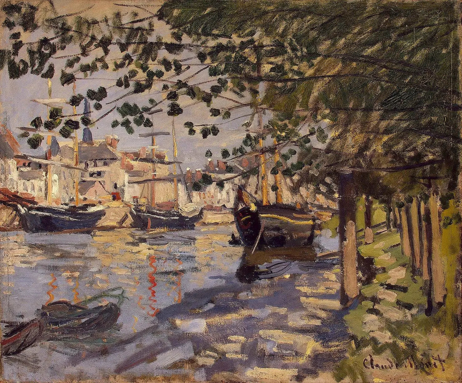 Reproduction du tableau « La Seine à Rouen - Claude Monet » par Alpha Reproduction en peinture à l’huile
