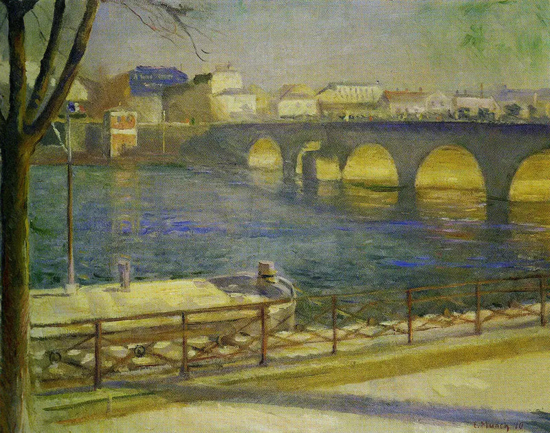 O Sena em Saint-Cloud - Edvard Munch
