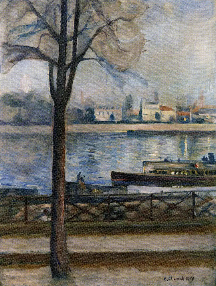 O Sena em Saint-Cloud - Edvard Munch
