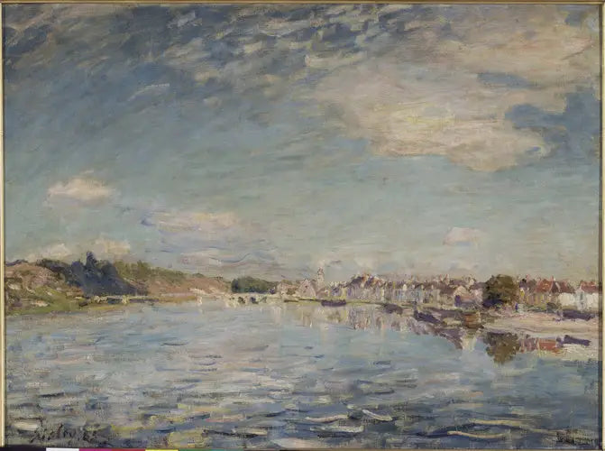 O Sena em Saint-Mammès - Alfred Sisley