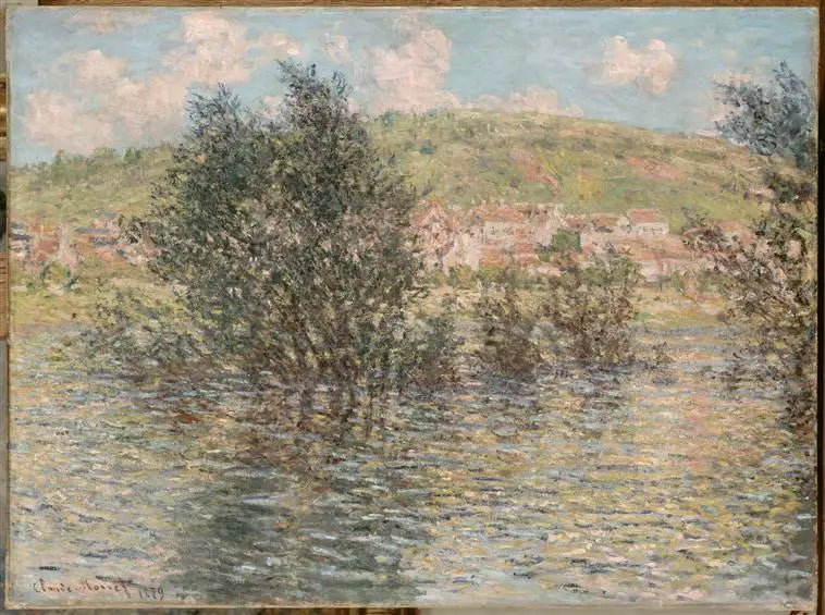 O Sena em Vétheuil, efeito de sol após a chuva - Claude Monet