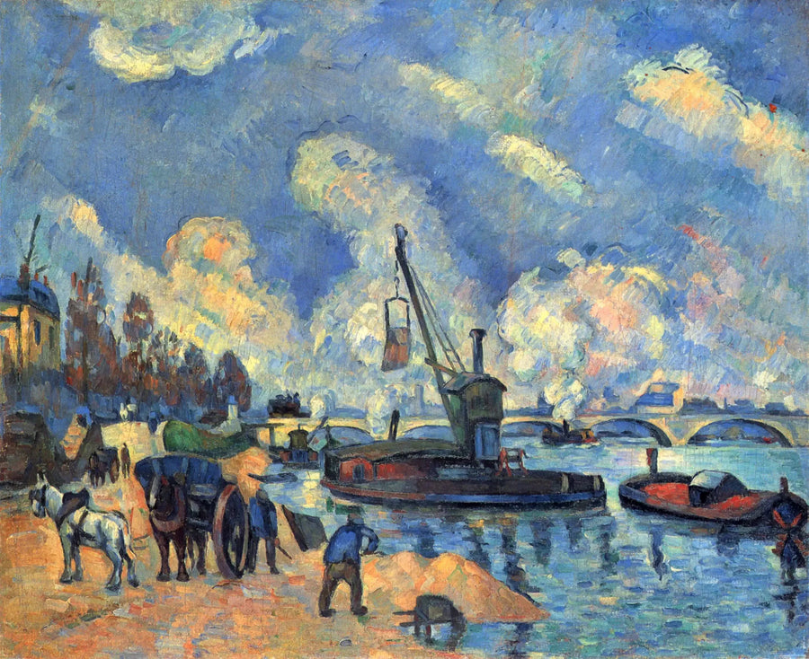 O Sena no cais de Austerlitz - Paul Cézanne
