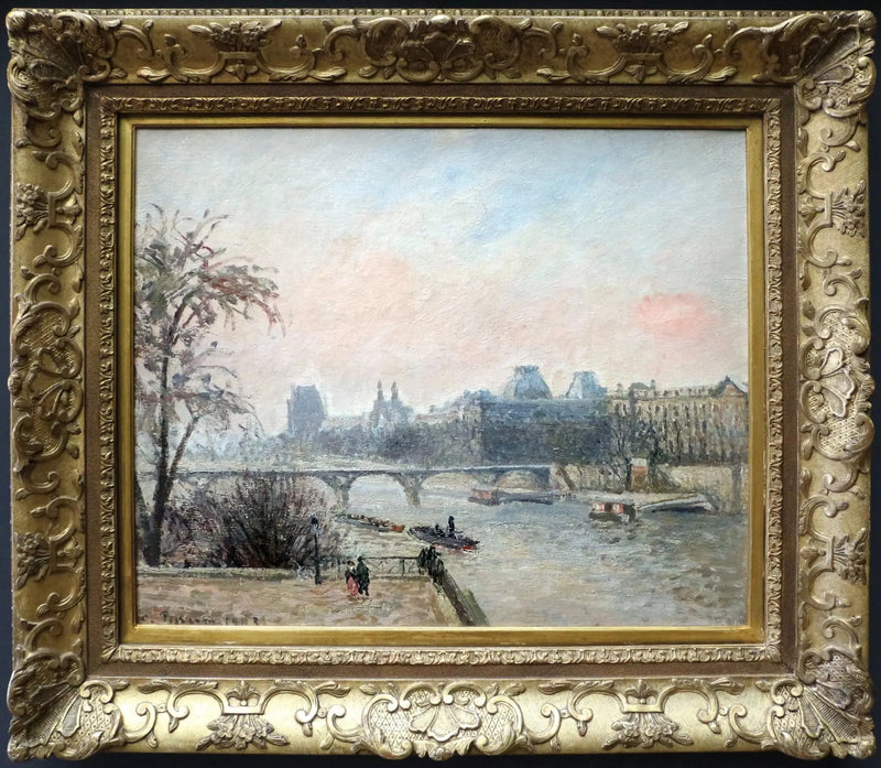 O Sena e o Louvre - Camille Pissarro