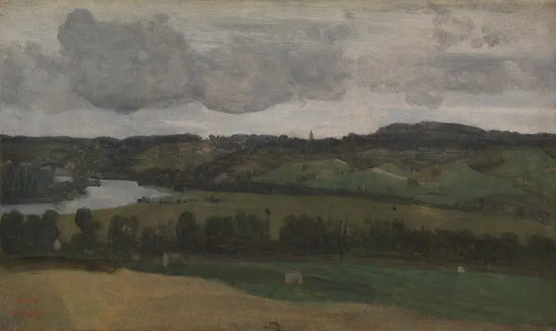 A Sena perto de Rouen - Jean-Baptiste Camille Corot