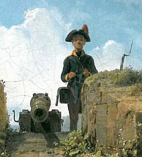 A Sentinela, tricotando - Carl Spitzweg