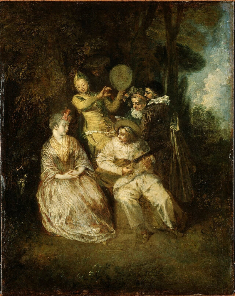 A Serenata Italiana - Antoine Watteau