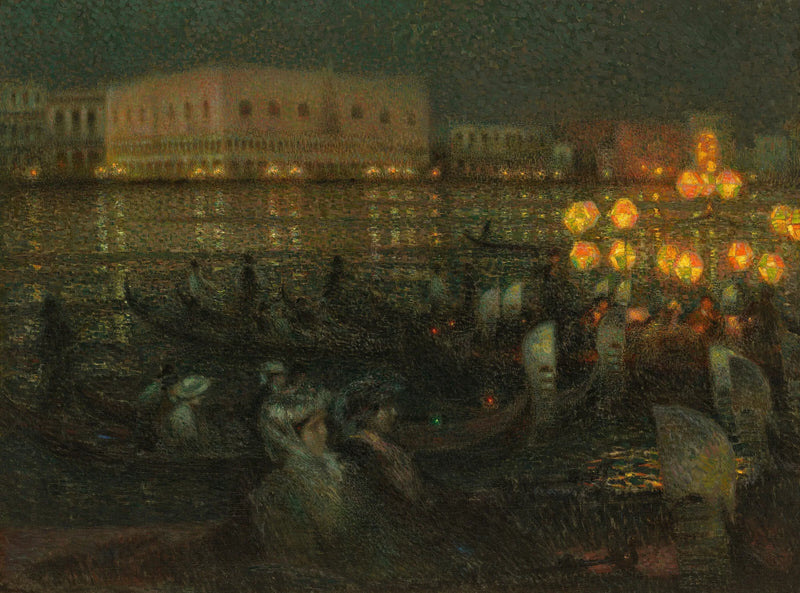 A Serenata, Veneza - Henri Le Sidaner