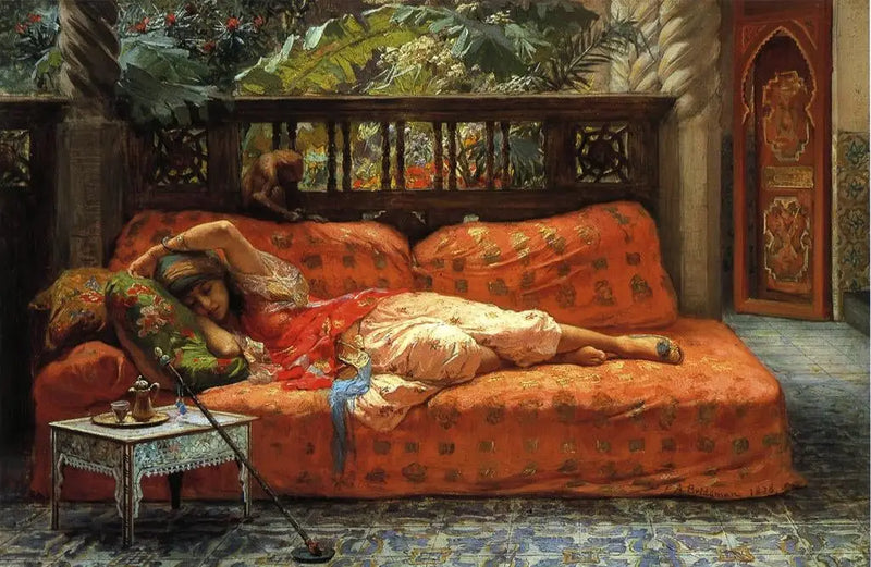 La Sieste (Tarde de Sonho) - Frederick Arthur Bridgman