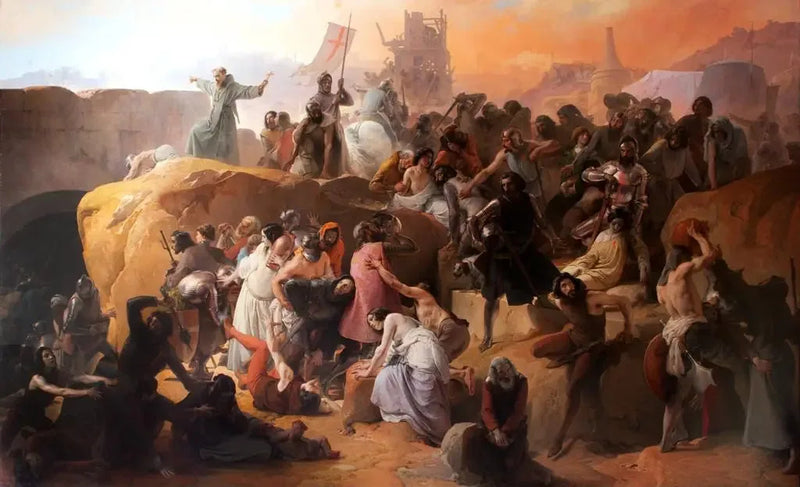 A sede dos cruzados em Jerusalém - Francesco Hayez