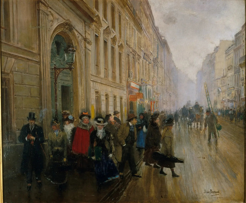 A saída do conservatório de música - Jean Béraud