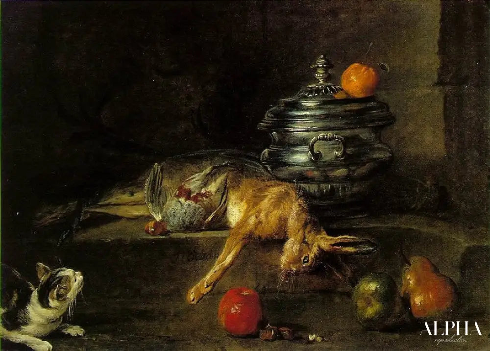 La soupière en argent - Jean Siméon Chardin - Reproductions de tableaux et peintures haut de gamme