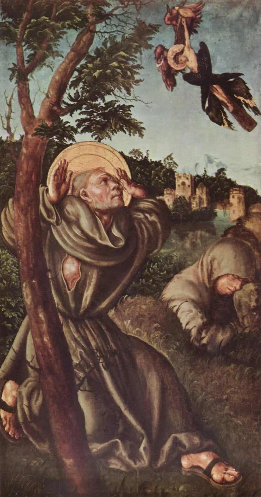 A estigmatização de São Francisco - Lucas Cranach, o Velho