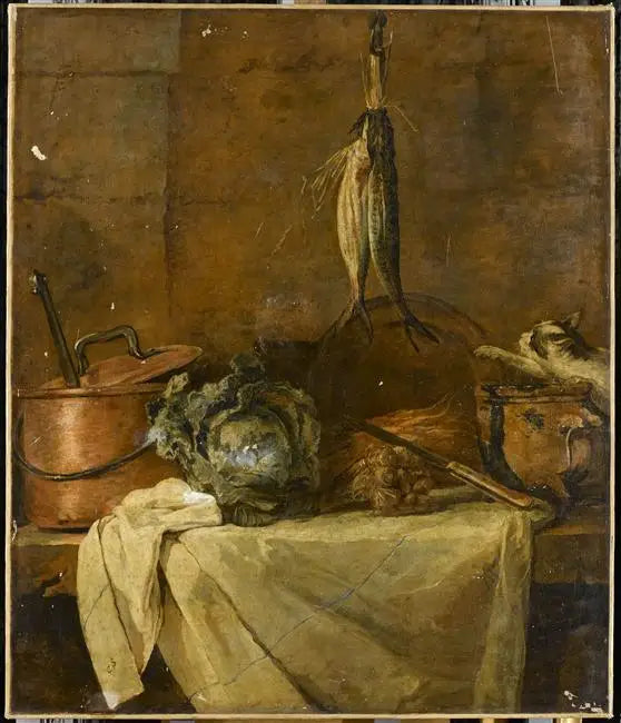 A Mesa de Cozinha - Jean Simeón Chardin