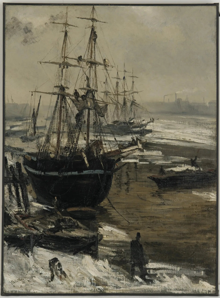 O Tâmisa sob o gelo - James Abbott McNeill Whistler