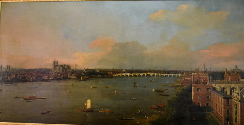 O Tamisa em direção a Westminster a partir de Lambeth - Canaletto
