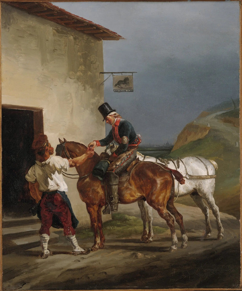 A taverna do Cavalo Branco - Théodore Géricault