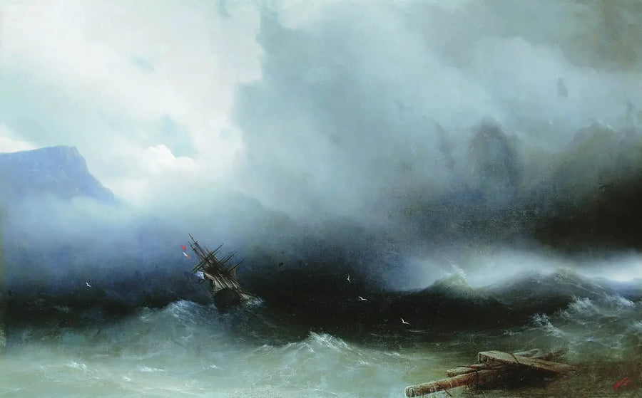 A tempestade no mar - Ivan Aivazovsky