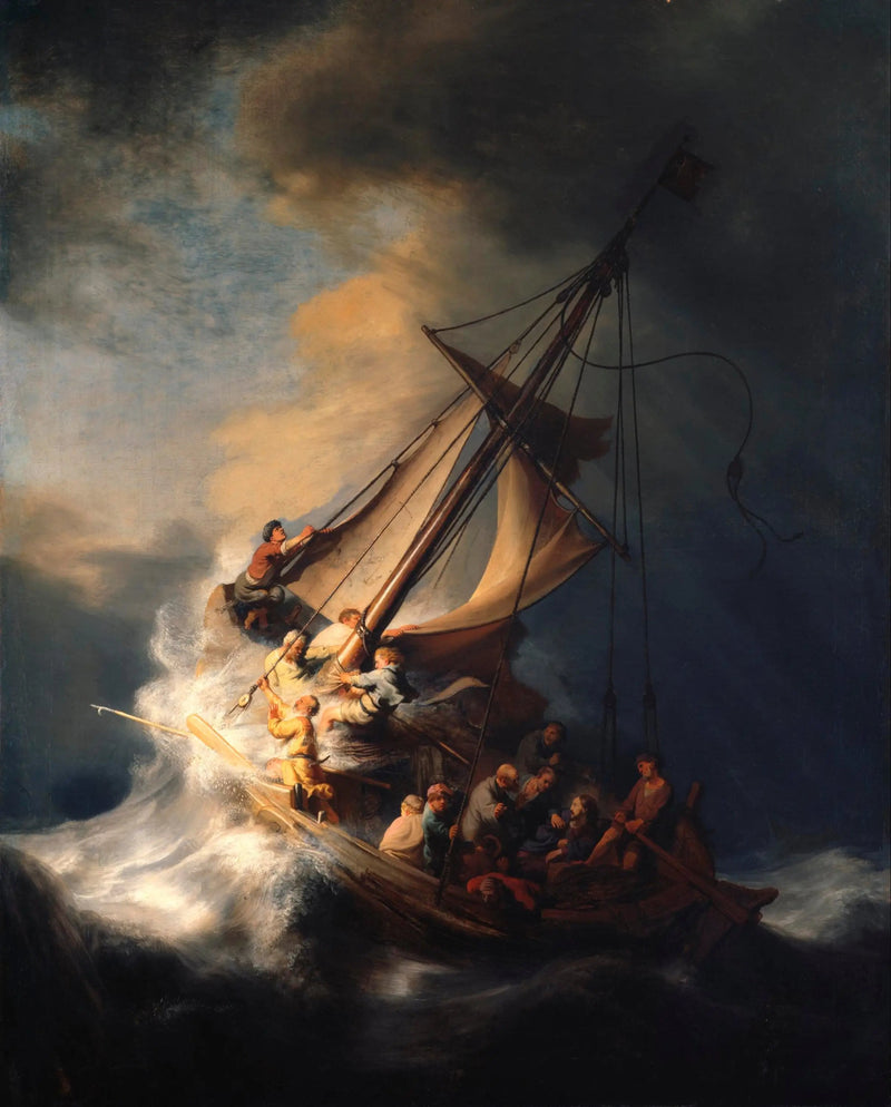 A Tempestade no Mar da Galileia - Rembrandt