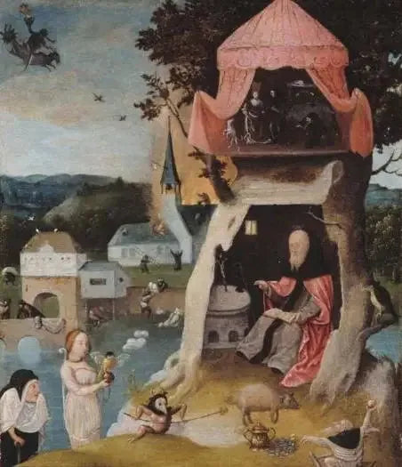La Tentation de saint Antoine - Hieronymus Bosch image 1 reproduction d’œuvre d’art à l’huile