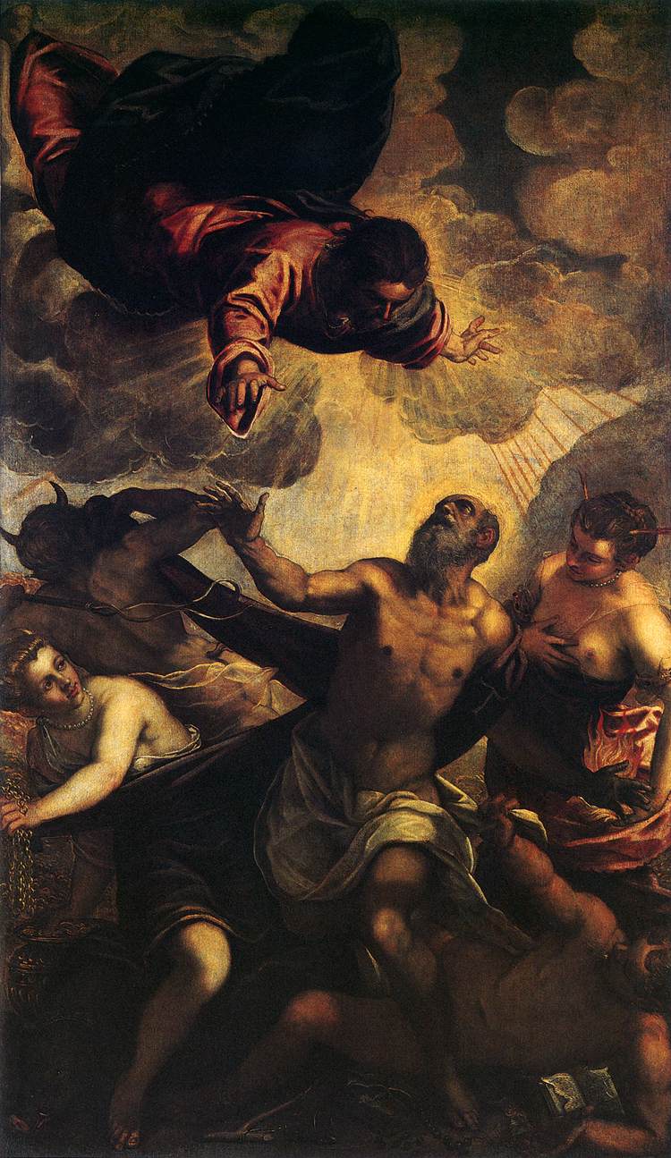 A Tentação de Santo Antônio - Jacopo Tintoretto