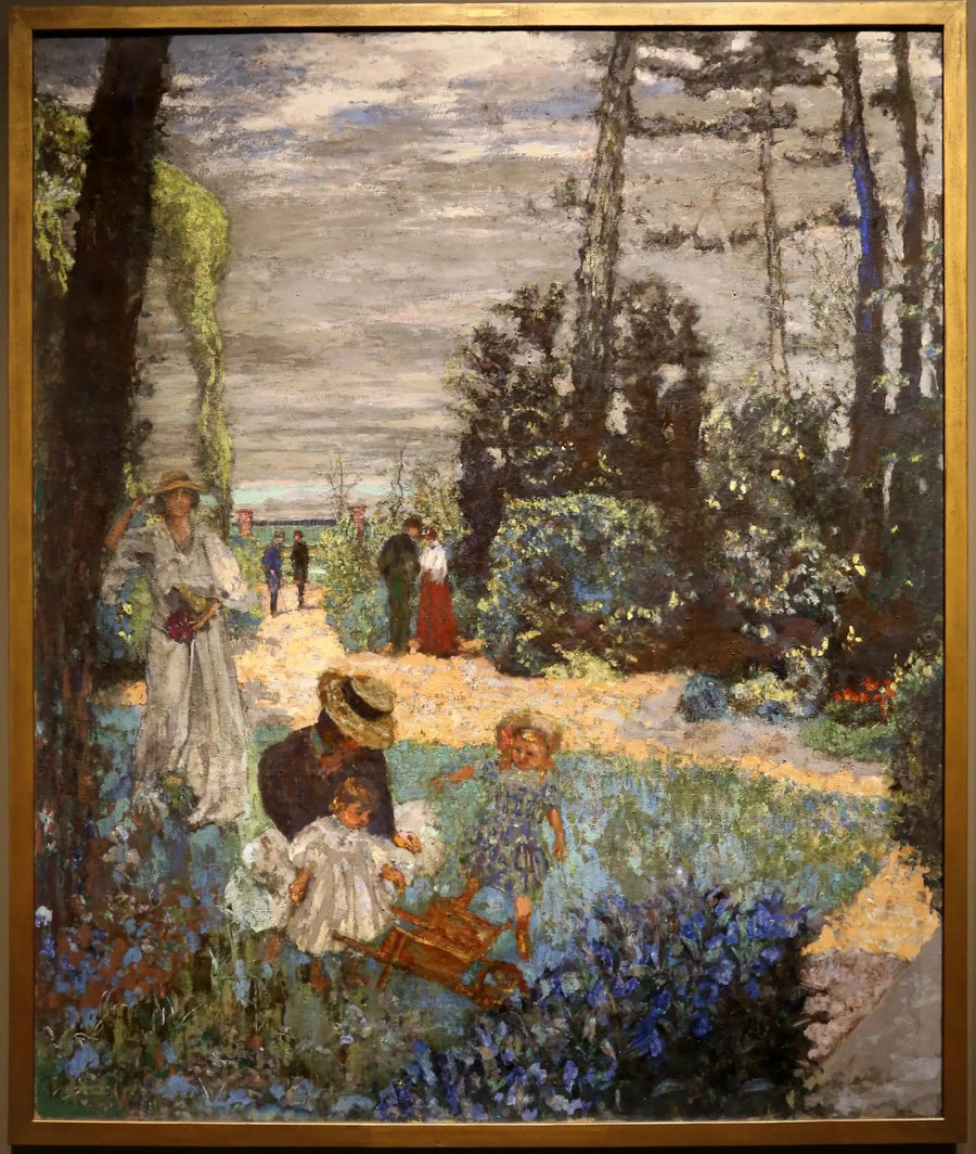 A varanda em Vasouy - O jardim - Édouard Vuillard