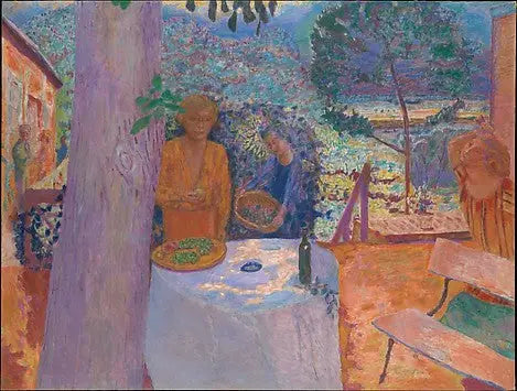 O Terraço em Vernonnet - Pierre Bonnard