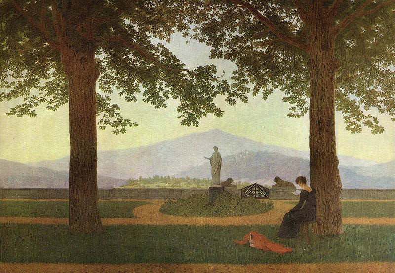 O Terraço do Jardim - Caspar David Friedrich