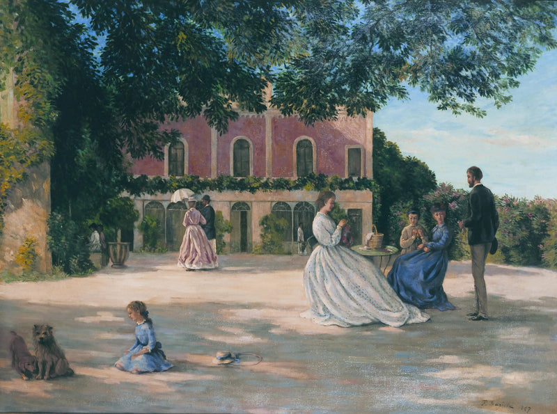 A Terraço de Méric - Frédéric Bazille