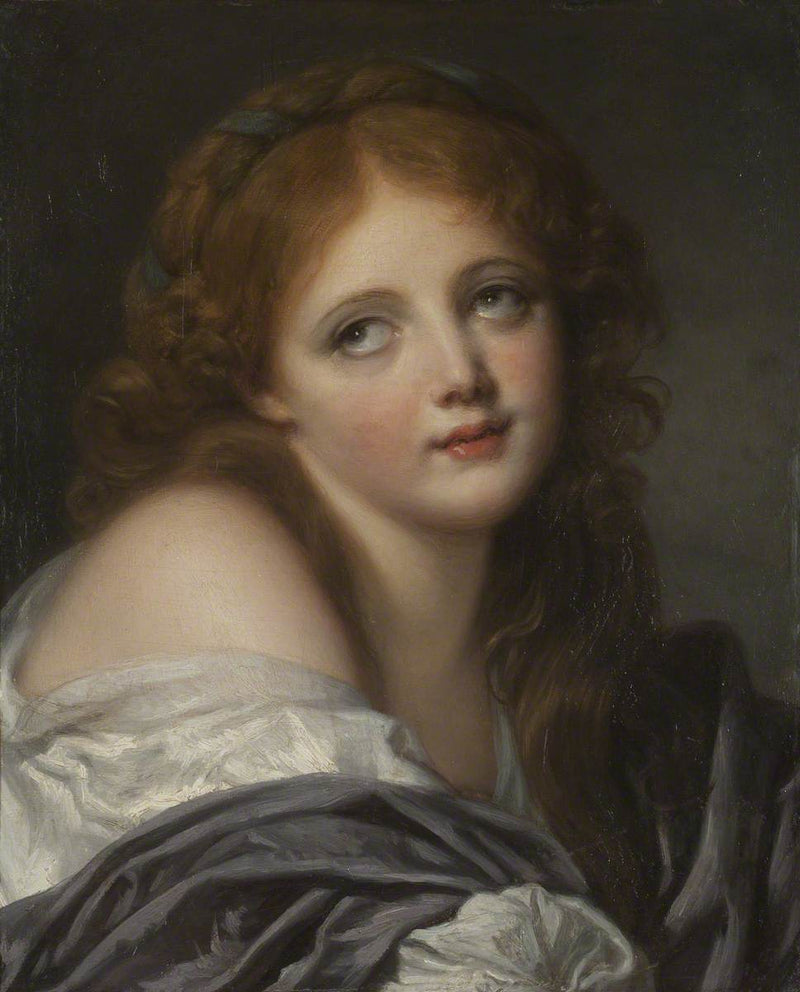 A cabeça de uma menina - Jean-Baptiste Greuze