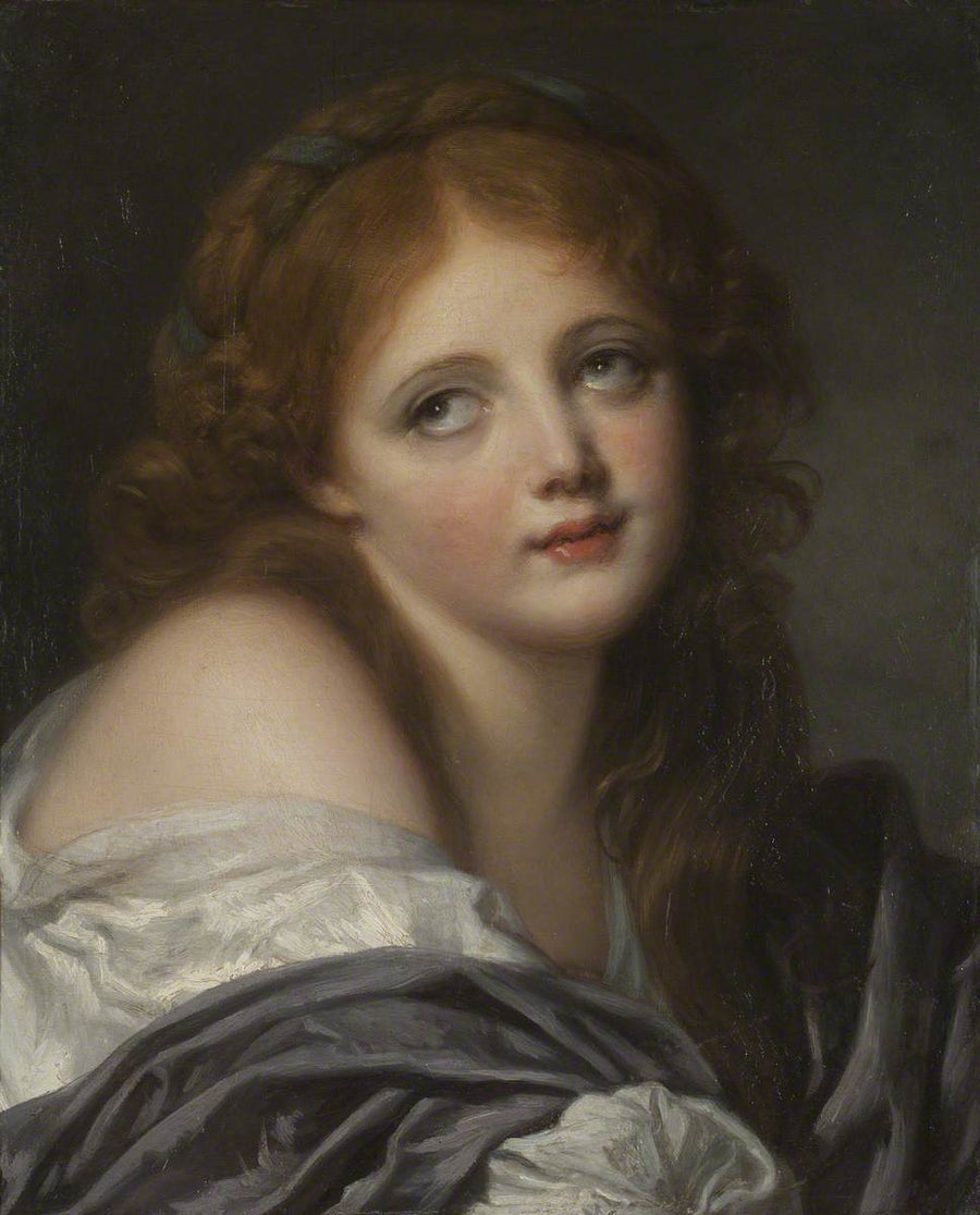 A cabeça de uma menina - Jean-Baptiste Greuze