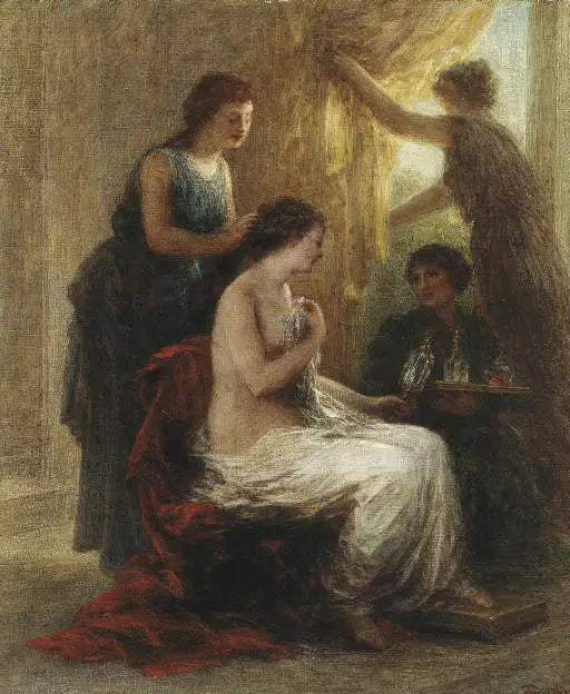 A toilette antiga - Henri Fantin-Latour