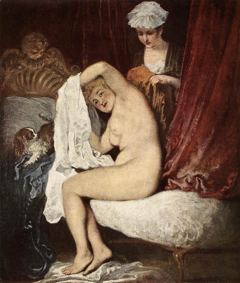 A toilette - Antoine Watteau