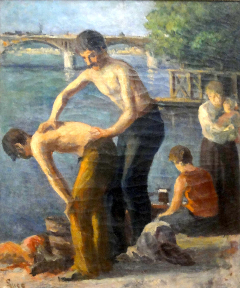 A toilette no pont des Saints-Pères - Maximilien Luce