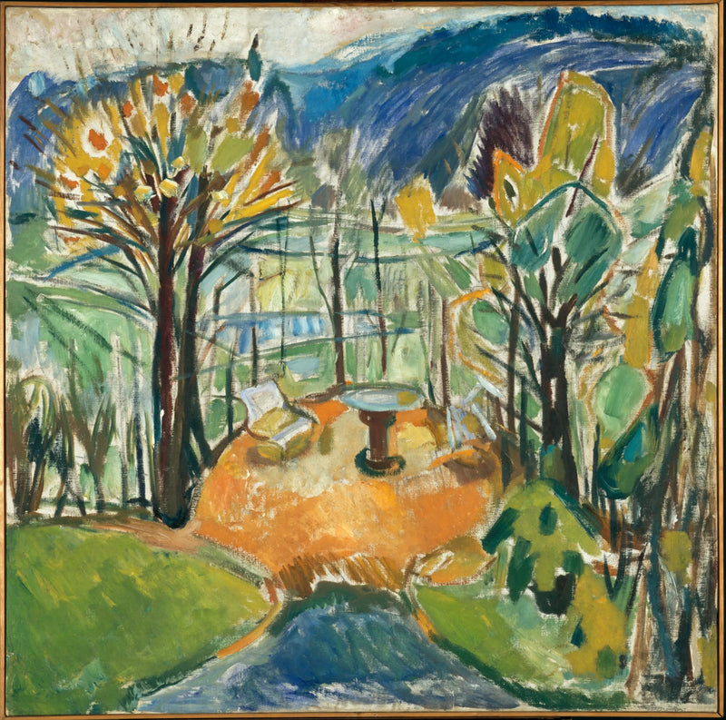 A Tonnelle no final do outono - Edvard Munch