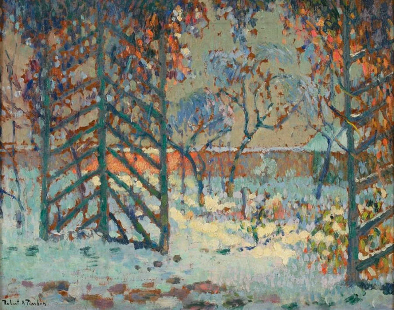 A pérgola sob a neve - Robert Antoine Pinchon