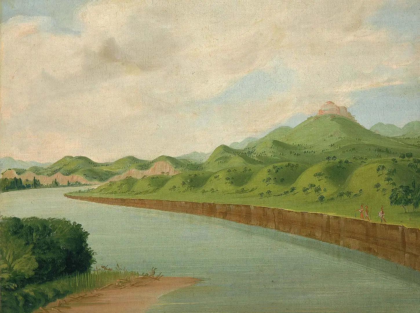 La Tour à 1 100 milles au-dessus de Saint-Louis - George Catlin - Alpha Reproduction