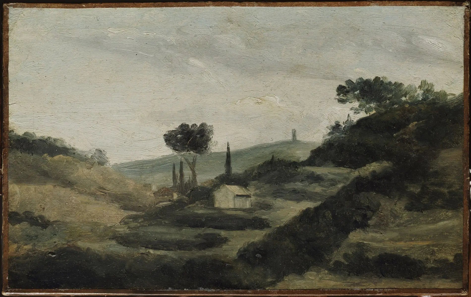 Reproduction du tableau « La Tour de César - Paul Cézanne » par Alpha Reproduction en peinture à l’huile