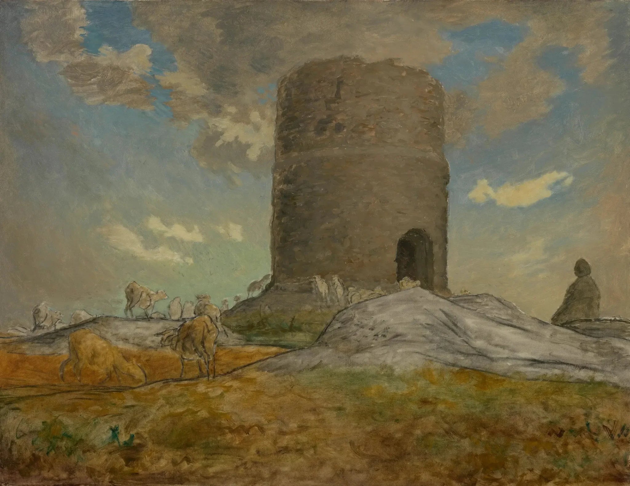 La Tour de Chailly près de Barbizon - Jean-François Millet image 1 copie peinte à la main à l’huile