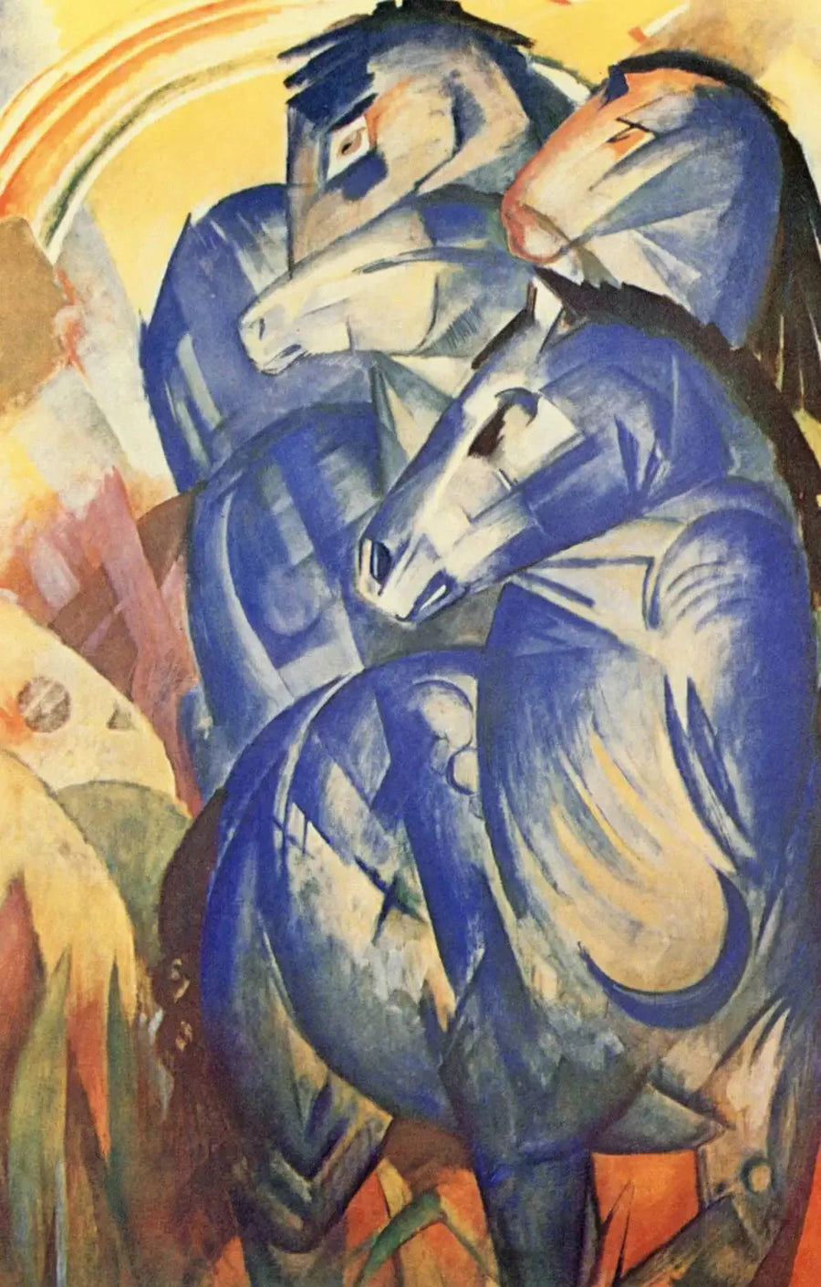 A Torre dos Cavalos Azuis - Franz Marc