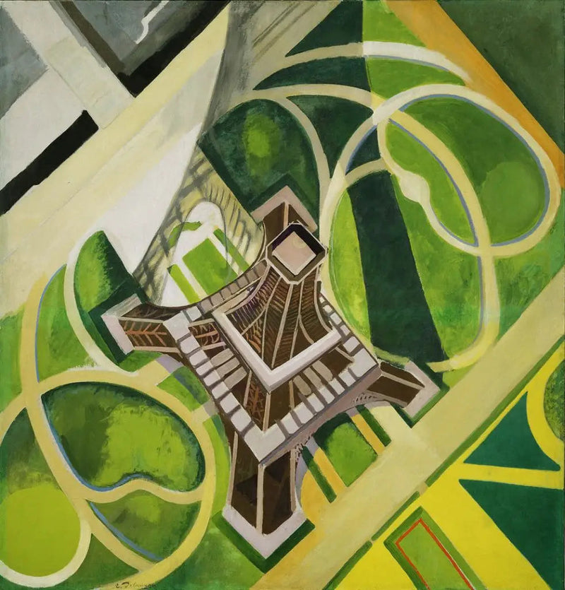 A Torre Eiffel e os Jardins do Champ-de-Mars - Robert Delaunay
