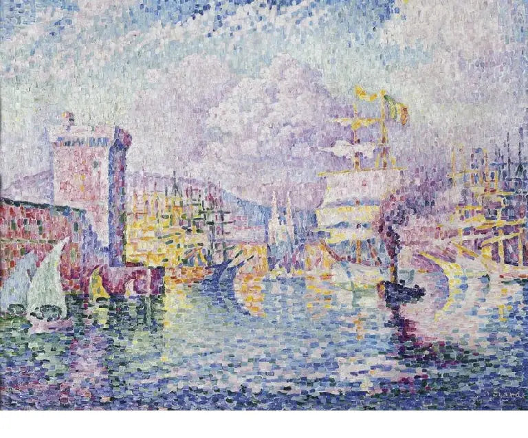 A torre rosa. Marselha - Paul Signac