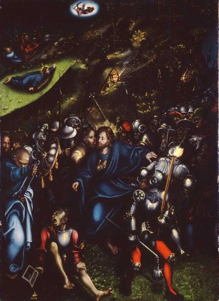 A traição e a captura de Cristo - Lucas Cranach, o Velho