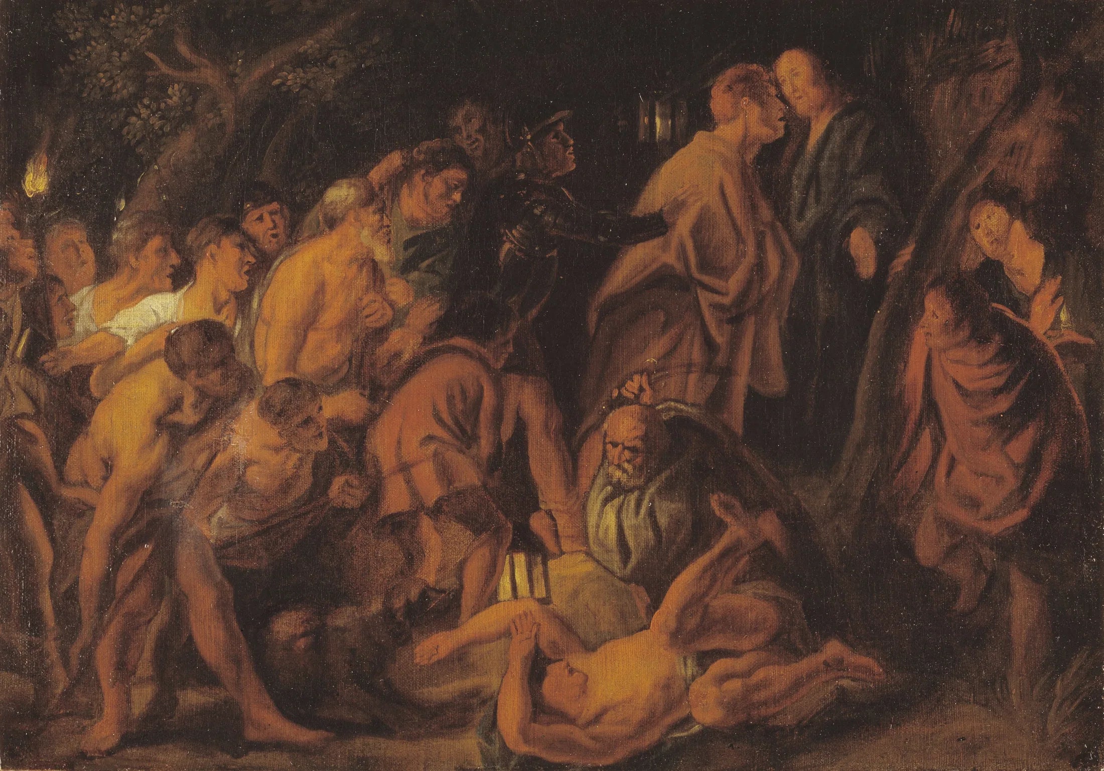 La trahison et l'arrestation du Christ à Gethsémani - Jacob Jordaens image 1 tableau peint à l’huile sur toile