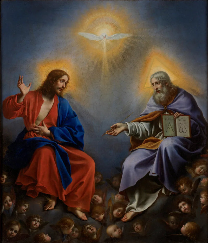 A Trindade na glória - Carlo Dolci