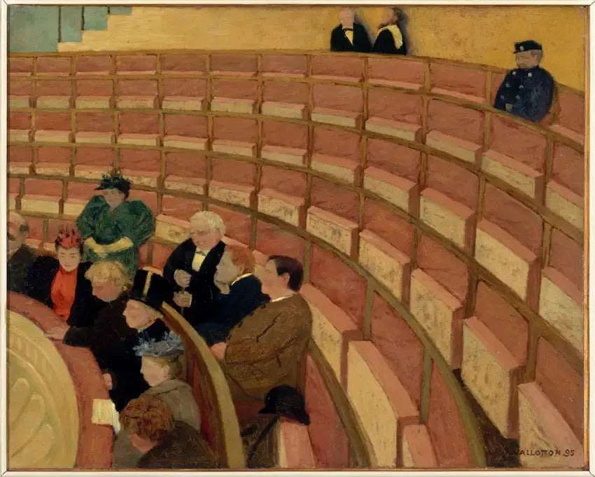 La Troisième galerie du théâtre du Châtelet - Félix Vallotton image 1 tableau peint à l’huile sur toile