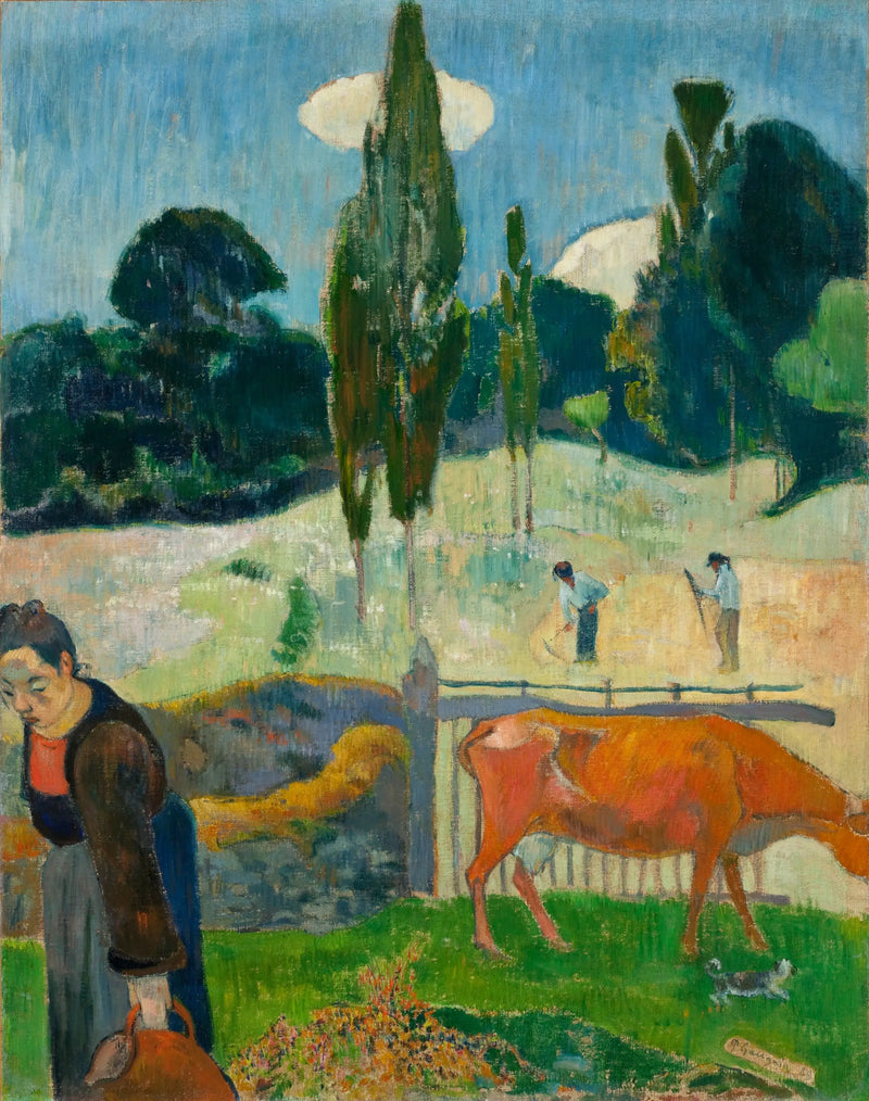 A Vaca Vermelha - Paul Gauguin