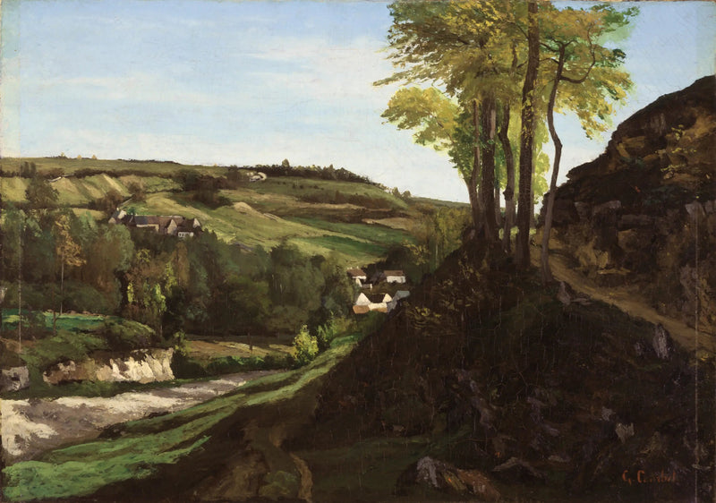 O Vale de Ornans - Gustave Courbet