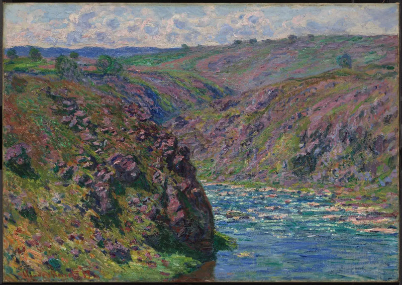 O vale do Creuse (efeito da luz do sol) - Claude Monet